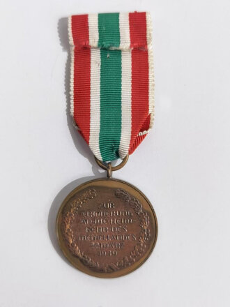 Medaille zur Erinnerung an die Heimkehr des Memellandes am 22.März 1939 mit Band im Etui, sehr guter Zustand