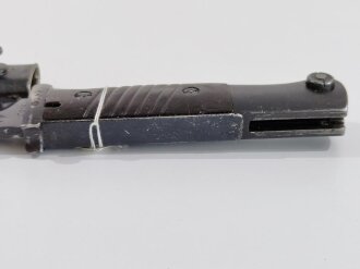 Seitengewehr Modell 84/98 für K98 der Wehrmacht. Gebraucht, Nummerngleiches Stück mit zusätzlichem Fremdstempel