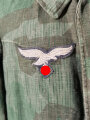 Luftwaffe Felddivision, Tarnfeldbluse in gutem Zustand, der Adler original vernäht