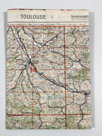 Deutsche Fliegerkarte Toulouse - Frankreich, nach dem...