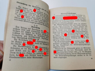 Der Weg zum SA-Sportabzeichen - Ausführungs und Prüfungsbestimmungen, Ausgabe 1938, 58 Seiten, DIN A6