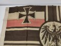 Kaiserliche Marine 1.Weltkrieg, Reichskriegsflagge als Bootsflagge 90 x 140cm. Geführtes Stück, dennoch in gutem Zustand