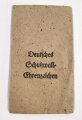 Verleihungstüte zum Deutschen Schutzwall- Ehrenzeichen mit Hersteller " Carl Poellath, Schrobenhausen "