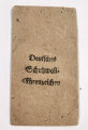 Verleihungstüte zum Deutschen Schutzwall- Ehrenzeichen mit Hersteller " Carl Poellath, Schrobenhausen "