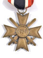 Kriegsverdienstkreuz 2. Klasse1939 mit Schwertern, ohne Hersteller, Buntmetall an Band