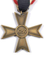 Kriegsverdienstkreuz 2. Klasse1939 ohne Schwerter, ohne Hersteller, Buntmetall , am Band