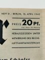 Der Adler "Dem Schöpfer Großdeutschlands", Heft Nr. 8, 16. April 1940