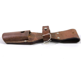 Koppelschuh zum Seitengewehr K98 der Wehrmacht, ungeschwärztes, frühes Stück , datiert 1939