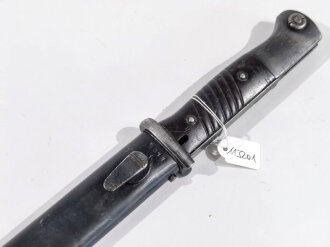 Seitengewehr M84/98 für K98 der Wehrmacht, getragenes Stück datiert 1938/39