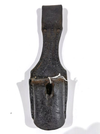 Kaiserreich und 1.Weltkrieg, Koppelschuh für Seitengewehr z.B. Modell 1898/05. Breite innen gemessen 42mm. Leder angetrocknet