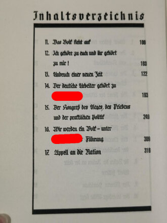 "Das Ehrenbuch des Führers , Der Weg zur Volksgemeinschaft" datiert 1933, 343 Seiten, über DIN A4