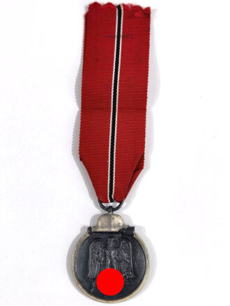 Medaille  Winterschlacht im Osten , im Bandring Hersteller "55 für J.E. Hammer & Söhne, Geringswalde ", sehr guter Zustand