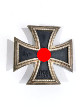 Eisernes Kreuz 1. Klasse 1939, Rückseitig mit Hersteller " L/11 " im Kasten für Wilhelm Deumer, Lüdenscheid , Hakenkreuz mit voller Schwärzung, sehr selten