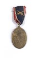 1. Weltkrieg, Kriegsdenkmünze - Kyffhäuser Medaille "Blank die Wehr-rein die Ehr" mit Schwertauflage