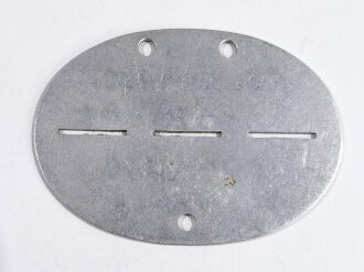 Erkennungsmarke Wehrmacht aus Aluminium eines Angehörigen " 3/Radf.W.B.620 " 3. Radfahr Wehrmachtsbefehlshaber 620