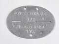 Erkennungsmarke Wehrmacht aus Aluminium eines Angehörigen " 3/Radf.W.B.620 " 3. Radfahr Wehrmachtsbefehlshaber 620