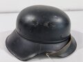 Stahlhelm Luftschutz, anscheinend in der DDR weiterverwendet, Kopfgröße 57