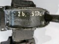 Zweibein für 8cm Granatwerfer 34 der Wehrmacht. Leicht narbiges Stück, überlackiert