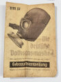 Luftschutz Gasmaske in Behälter aus Preßpappe