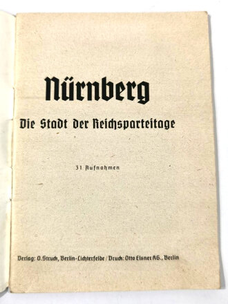 "Nürnberg" Die Stadt der Reichsparteitage,...