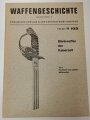 Waffengeschichte "Blankwaffen der Kaiserzeit" Teil I: Preußische und neutrale Militärwaffen, Folge W 102, DIN A4, ca. 50 Seiten, aus Raucherhaushalt