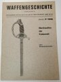 Waffengeschichte "Blankwaffen der Kaiserzeit" TeilI V: Sächsische Blankwaffen, Folge W 106, DIN A4, ca. 20 Seiten, aus Raucherhaushalt