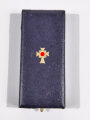 Etui zum Ehrenkreuz der Deutschen Mutter ( Mutterkreuz ) in Gold, Hersteller G.Miksch, Gablonz, guter Zustand