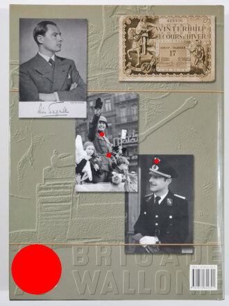 For Rex and for Belgium, Leon Degrelle and Walloon Political & Military Collaboration 1940-45, Eddy de Bruyne & Mary Rikmenspoel, DIN A4, 299 Seiten, gebraucht, aus Raucherhaushalt