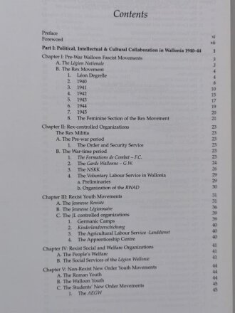 For Rex and for Belgium, Leon Degrelle and Walloon Political & Military Collaboration 1940-45, Eddy de Bruyne & Mary Rikmenspoel, DIN A4, 299 Seiten, gebraucht, aus Raucherhaushalt