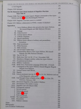 For Rex and for Belgium, Leon Degrelle and Walloon Political & Military Collaboration 1940-45, Eddy de Bruyne & Mary Rikmenspoel, DIN A4, 299 Seiten, gebraucht, aus Raucherhaushalt