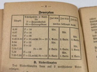 "Merkblätter für Artillerie" datiert 1940