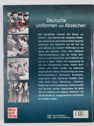 Deutsche Uniformen und Abzeichen 1933-1945, Brian L. Davis / Ian Westwell, 190 Seiten, DIN A4, gebraucht, aus Raucherhaushalt