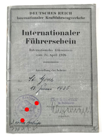 "Internationaler Führerschein" ausgestellt...