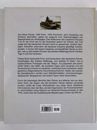 Die deutsche Panzerwaffe im Zweiten Weltkrieg (George Forty), 160 Seiten, DIN A4, gebraucht, aus Raucherhaushalt