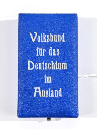 Verein für das Deutschtum im Ausland ( VDA ), Verdienstabzeichen " Für Arbeit am Deutschtum " groß  ( 27 mm ) im Verleihungsetui