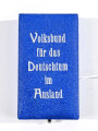 Verein für das Deutschtum im Ausland ( VDA ), Verdienstabzeichen " Für Arbeit am Deutschtum " groß  ( 27 mm ) im Verleihungsetui