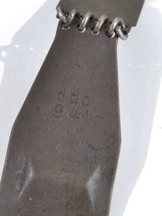 Einführstück und 50 Schuss Gurt für Maschinengewehr der Wehrmacht. Datiert 1940/41