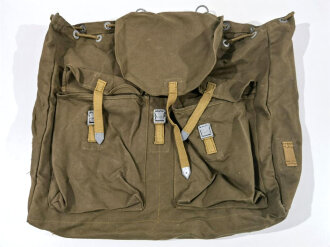 Rucksack in Tropenausführung Wehrmacht, ungetragenes Stück, datiert 1942