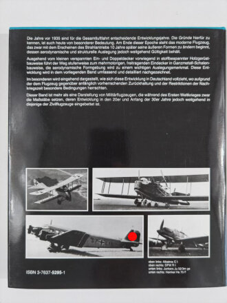 Die deutsche Luftfahrt Bombenflugzeuge und Aufklärer, Von der Rumpler - Taube zur Dornier Do 23, Jean Roeder, Bernard & Graefe Verlag, 273 Seiten, DIN A4, gebraucht, aus Raucherhaushalt