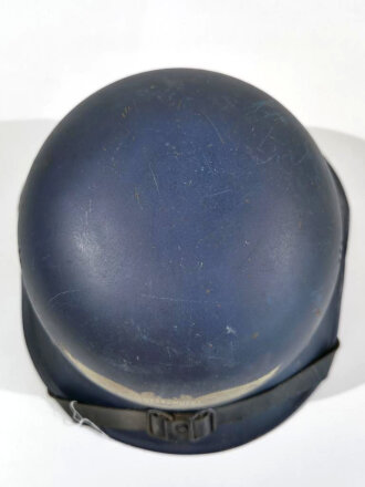 Stahlhelm Luftschutz. Guter Zustand, Farbfrisches Stück , Kinnriemen und Innenfutter aus Ersatzmaterial