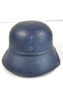 Stahlhelm Luftschutz. Guter Zustand, Farbfrisches Stück , Kinnriemen und Innenfutter aus Ersatzmaterial