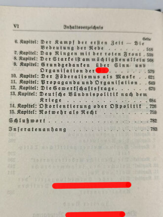 Adolf Hitler " Mein Kampf", blaue Kriegsausgabe von 1940, mit Schutzumschlag dieser stark gebraucht