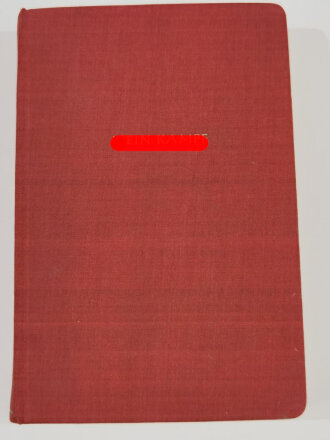 Adolf Hitler "Mein Kampf" kleine, rote " Tornisterausgabe" von 1940 mit Widmung