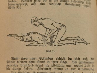 "Schwimme richtig!" Herausgegeben vom Deutschen Schwimmverband e.V. der Deutschen Turnerschaft und der Deutschen Lebensrettungs-Gesellschaft, 64 Seiten, DIN A6, aus Raucherhaushalt