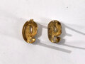 Paar Auflagen für Schulterklappen der Reichswehr oder Wehrmacht "6 oder 9" in Gold, Höhe 12 mm