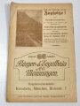 "Programm zum großen Leibertreffen am Tag von Badonvillers 11. bis 14. August 1934 in München", DIN A5  aus Raucherhaushalt