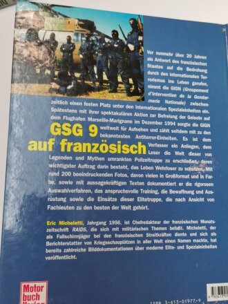 "Spezialeinheit GIGN", Frankreichs Elitegendarmerie im Einsatz, Eric Micheletti, 151 Seiten, DIN A4, gebraucht, aus Raucherhaushalt