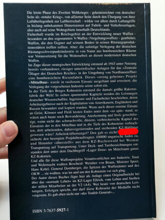 Geheimprojekt Mittelbau - Vom zentralen Öllager des Deutschen Reiches zur größten Raketenfabrik im Zweiten Weltkrieg" DIN A5, 238 Seiten, aus Raucherhaushalt, gebraucht