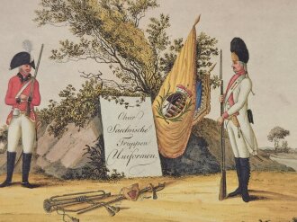 Die Kurfürstlich - Sächsische Armee um 1791 im Schutzumschlag, Reinhold Müller, Wolfgang Rother, DIN A4, 242 Seiten, aus Raucherhaushalt