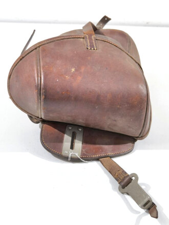 Packtasche für Berittene Wehrmacht. Leder trocken, datiert 1938, ungereinigtes Stück